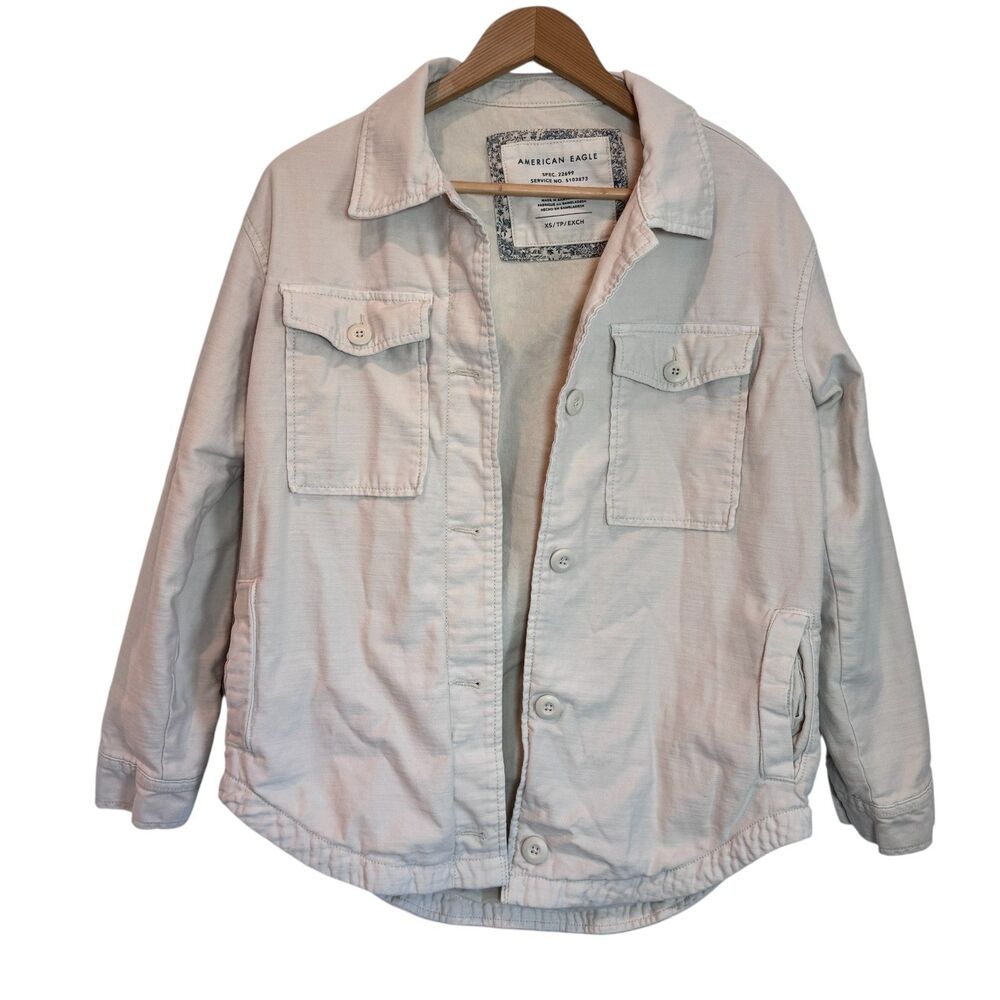 American Eagle Chore Jacket Barn Jacket / Shacket 100% Cotton Womens Sz XS